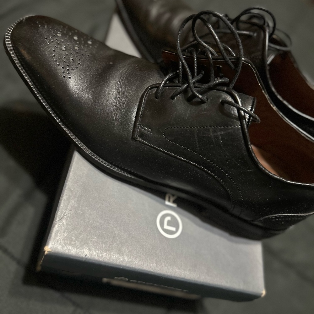 Men's Rockport Black Leather Dress Shoes
